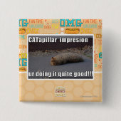 CATapillar 缶バッジ (正面)