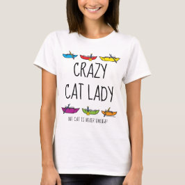 Cataraft熱狂するな猫の女性 Tシャツ