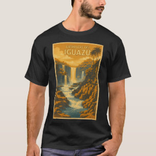 Cataratas del Iguazu Argentina Vintageポスターツアー Tシャツ