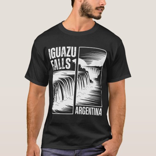Cataratas del Iguazú: Iguazu Falls Argentina Tシャツ (正面)