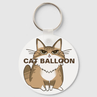 CATBALLOON缶バッチA キーホルダー