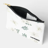 Catberry | シンプルフラワーパターン ポーチ (見開き)