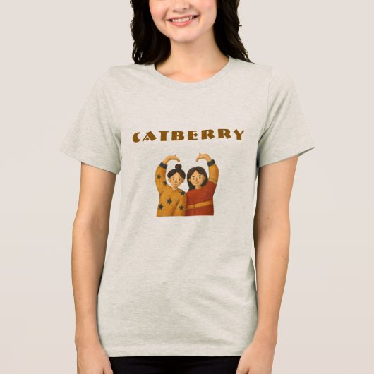 CATBERRY | Heart Hands トライブレンドＴシャツ (正面)