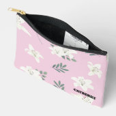 Catberry | Minimalist Floral Pattern Pouch アクセサリーポーチ (見開き)