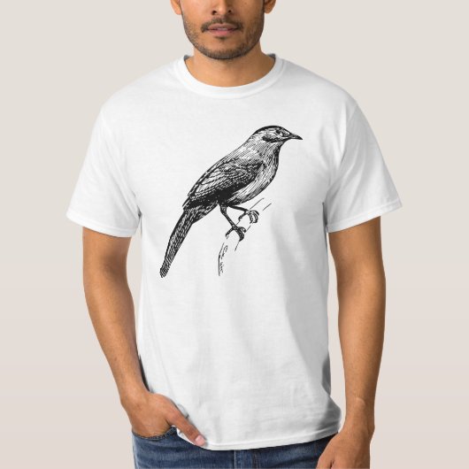 Catbirdの芸術 Tシャツ (正面)