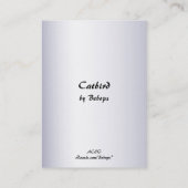 Catbird ATC 名刺 (裏面)