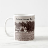 Catboat Summer Sail, Cotuit Harbor 2025 Coffee Mug コーヒーマグカップ (左)