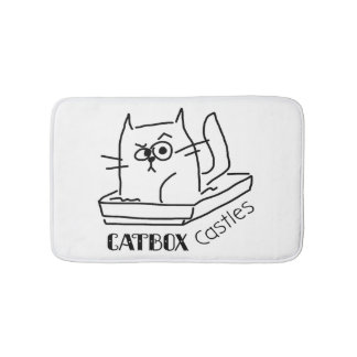 Catboxの城のくずマット バスマット