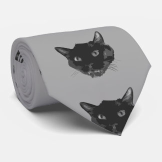 Catbusのタイ-プリントをくまなく… ネクタイ