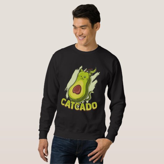 Catcado  Cat Catcado Avocado スウェットシャツ (正面フル)