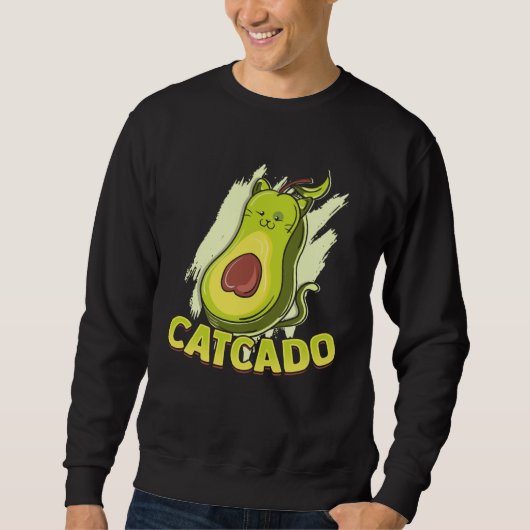 Catcado  Cat Catcado Avocado スウェットシャツ (正面)