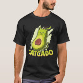 Catcado  Cat Catcado Avocado Tシャツ (正面)