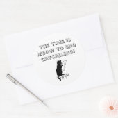 Catcallingステッカーの終了までの時間 ラウンドシール (封筒)