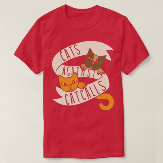 catcallsに対する猫3 tシャツ (デザイン正面)