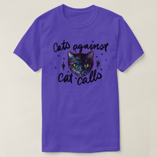Catcalls1に対するネコ Tシャツ (デザイン正面)