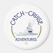 Catch and Cruise Adventures Marlin Mujer 3" Magnet マグネット (正面)