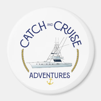 Catch and Cruise Adventures Marlin Mujer 3" Magnet マグネット