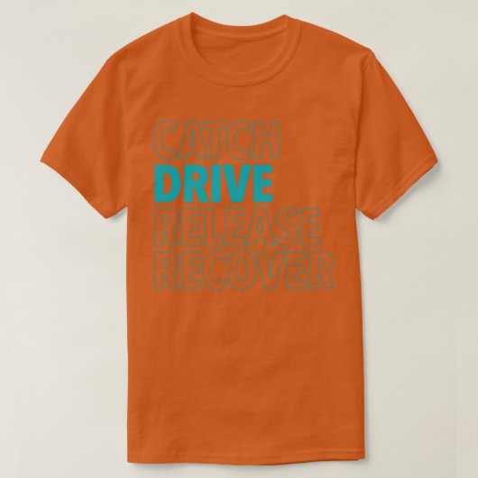 Catch DriveリリースRecover Aqua Tシャツ (デザイン正面)