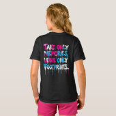 Catch Flights Not Feelings 虹のグラフィティ名言 Tシャツ (裏面フル)