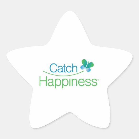 Catch Happiness® ステッカーで幸せの波紋を広げよう 星シール (正面)