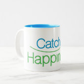 Catch Happiness in your moments! ツートーンマグカップ (正面左)