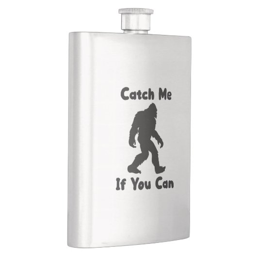 Catch Me If You Can Bigfoot Cryptid Funny フラスク (右)