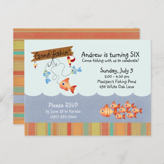 Catch of the Dayはがき インビテーションポストカード (正面/裏面)