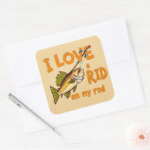 Catch of the Day: A ユーモアのある Take on魚釣り スクエアシール (封筒)