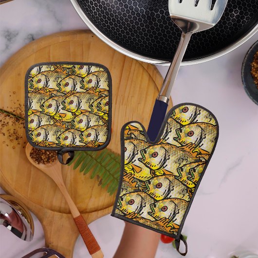 Catch of the Day (St. Andrew) 鍋つかみ&鍋敷きセット