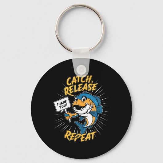 Catch+Releaseで楽しい釣り キーホルダー (正面)