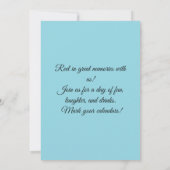 Catch the Fun, Save the Date! 招待状 (裏面)