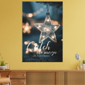 Catch The Magic Star クリスマス キャンバスプリント (インサイチュ (リビング))