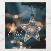 Catch The Magic Star クリスマス ワインラベル (シングルラベル)