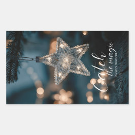 Catch The Magic Star クリスマス 長方形シール
