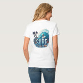 Catch the Waveサーフィン Tシャツ (裏面フル)