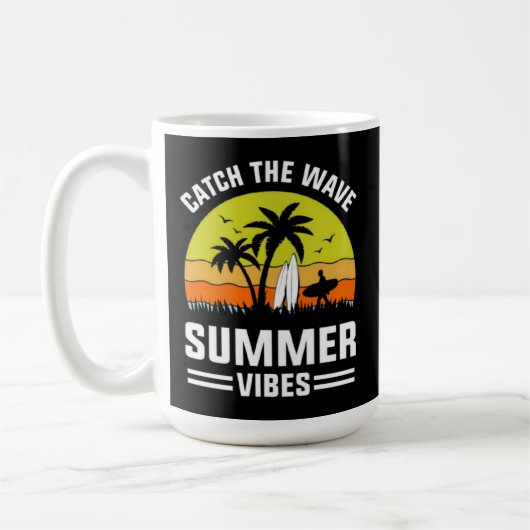 Catch The Wave Summer Vibes-64193 コーヒーマグカップ (左)