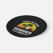 Catch The Wave Summer Vibes-64193 ペーパープレート (アングル)