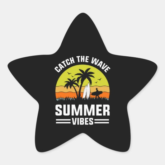 Catch The Wave Summer Vibes-64193 星シール (正面)