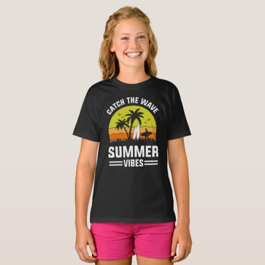 Catch The Wave Summer Vibes-64193 Tシャツ (正面フル)