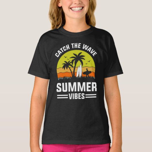 Catch The Wave Summer Vibes-64193 Tシャツ (正面)