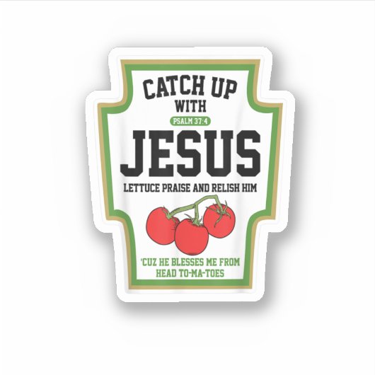 Catch Up With Jesus Catchup With Jesus シール (正面)