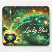 Catch Your Lucky Star Celestial Green Gold マウスパッド (正面)