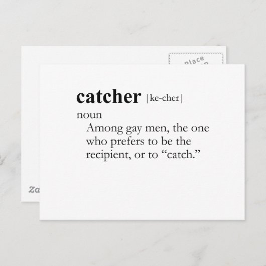 CATCHER （定義） ポストカード (正面/裏面)