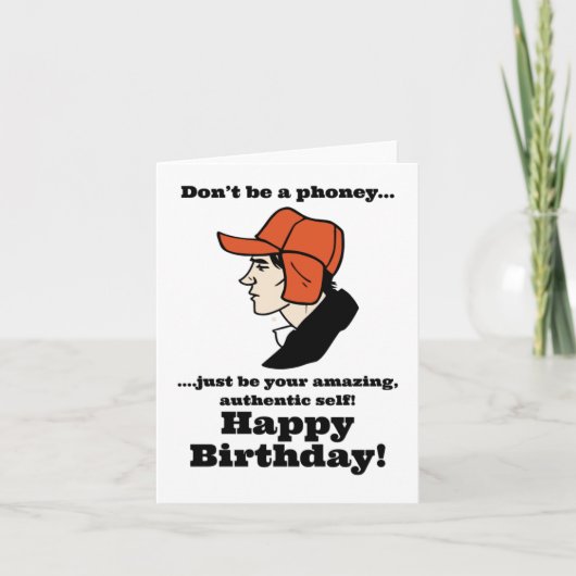 Catcher in the Rye Holden Caulfield Birthday  カード (正面)