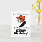 Catcher in the Rye Holden Caulfield Birthday  カード (黄色い花)