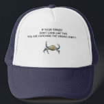 Catching Crabs Funny, Truckers Hat キャップ<br><div class="desc">Funny,  Do Your Crabs Look Like These,  Funny  catching crabs logo.</div>