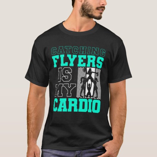 Catching Flyers Is My Cardio Cheerleading Back Spo Tシャツ (正面)