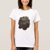 Catchy Gold NO LIMITS Statement Tee Tシャツ (正面)