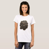 Catchy Gold NO LIMITS Statement Tee Tシャツ (正面フル)