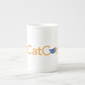 CatConのエスプレッソのマグ ボーンチャイナマグカップ (正面)
